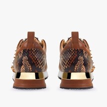 The Infanta Tan Spike Leather Women Sneaker Limited Edition image 3