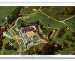 Aerial View Fort TIconderoga New York NY UNP WB Postcard M19 - $4.49