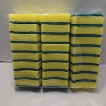 Lot of 24 pcs Sponge Scrubber Scrub Scourer Wash Clean Dish Pads - $12.86