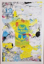 PABST Blue Ribbon Beer 13 x 19 Kevin 30/250 Textured original Poster  - £58.93 GBP