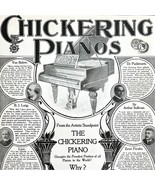Chickering Piano Composers 1897 Advertisement Victorian Instruments DWII7 - $736.43 MXN