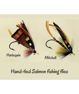 Salmon Fly Fishing Hand-tied Flies Vintage Art Poster Print 16 x 20 in - £20.35 GBP