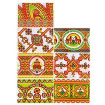 7 Geometric Style Ukrainian Easter Egg Decorating Wraps - £12.64 GBP