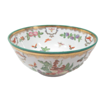 Ethan Allen Fruit Floral Butterfly Porcelain Decorative Bowl - £157.93 GBP