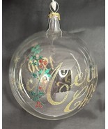 Vintage 1990 Dated Clear Glass Ball Ornament Glitter Writing Merry Chris... - $236.52 MXN Vintage 1990 Dated Clear Glass Ball Ornament Glitter Writing Merry Chris... - $236.52 MXN