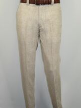 Men Premium 100% Linen Cocktail Suit by INSERCH Breathable and cool SU880 Tan image 8