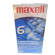 LOT OF 3 Maxell VHS T-120 6 Hour Standard Grade VCR Blank Video Tapes Ne... - $10.39