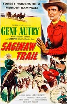 Saginaw Trail - Gene Autry - 1953 - Movie Poster - £26.30 GBP