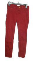 Refuge Burgundy Red Pants Size 4 Slim Fitted Tight Legging Casual 5 Pockets - £8.42 GBP