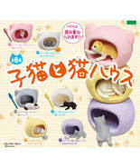 Kitten in House Mini Figure Cats in Cat-Shaped Bed - $9.99