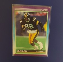 1990 Score  Derek Hill #142   Rookie Pittsburgh Steelers - £1.80 GBP