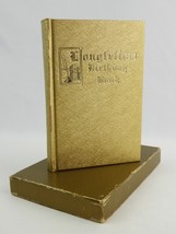 NOS Vintage Longfellow Birthday Book Brownlow w/ Box never used Gold Cover - £21.78 GBP