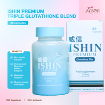Ishin premium triiple glutathione skin lightening  / bleaching capsules - $99.99