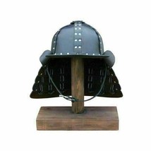 Medieval Warrior Armor Samurai Helmet Leather Helmet Knight Cosplay Armor Hel... - £90.96 GBP