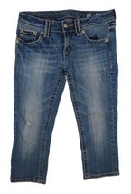 Miss Me Jeans Womens Blue Size 27 Capri Denim Design Pockets 29x20 JP5182P - $23.05