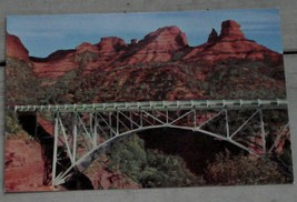 Vintage Color Photo Postcard, Midgely Bridge, Oak Creek Canyon Arizona - £2.33 GBP