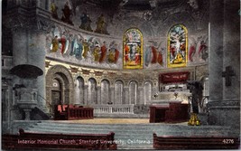 Vintage Stanford CA- California, Interior Memorial Church, Vintage Postcard a1 - £17.01 GBP