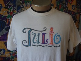 Vintage 90&#39;s Julio Iglesias 1994 Tour Concert  band tee white T Shirt Si... - £49.07 GBP