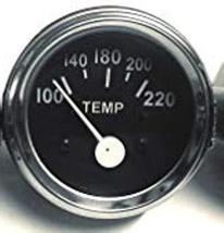 Electrical temperature Gauge in Black Face 2&quot; / 52mm in chrome bezel - $32.47