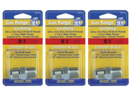 Gas Range Adapter 1/2&#39;&#39; MIP ID  5/8&#39;&#39; FLARE OD - Brass Craft PSSC-63 (3-... - $2.97