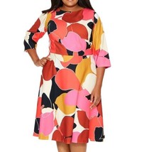 Tracee Ellis Ross For JC Penney Bright Floral Glorious Fit &amp; Flare Dress... - £40.90 GBP