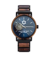 Custom Bar Mitzvah Gift, Jewish Gifts for Men, Star Of David Watch, Hebr... - $350.00