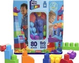 MEGA BLOKS Big Building Bag Toy Block Set (80 Blocks), Blue for Child 1Y+ - $22.76