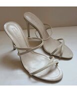 Schutz Diana Beige Patent 100MM Stiletto Slides Heels Open Toe Sz 8.5 Ne... - €85,23 EUR