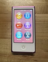 Apple I Pod Nano 7th Gen 16 Gb Model A1446A. Metallic Purple - Free Shipping! - $89.10