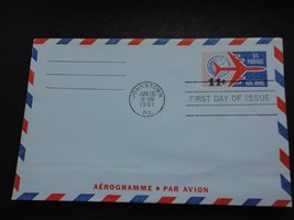 1961 Aerogramme Par Avion First Day Issue Envelope Stamp not addressed - $2.50