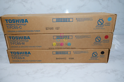 Genuine Toshiba T-FC65 CMK Toners For e-STUDIO5540C, 6550C, 6540C Same Day Ship - $301.95