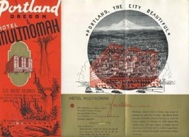 Hotel Multnomah Brochure Portland Oregon 1930&#39;s - £32.68 GBP