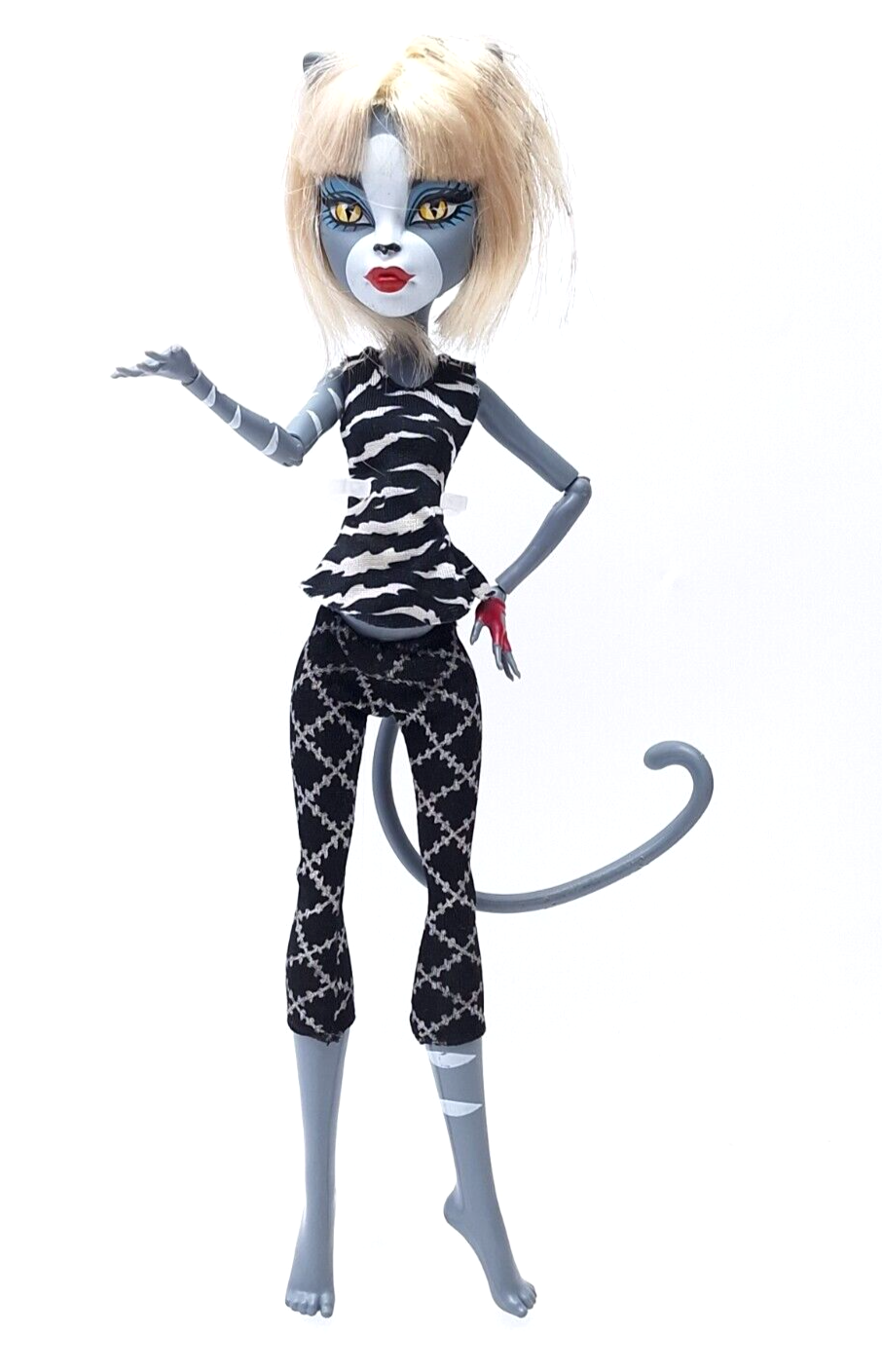Monster High 2011 Meowlody Werecat Sister Doll First Wave Outfit, Tail - $7.27