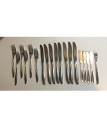 Oneida Community Twin Star, 19 Pc Set, Knives, Forks, Stainless Flatware - $42.03