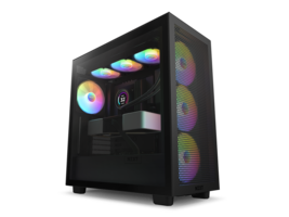 NZXT H Series H7 (2023) Flow RGB Edition ATX Mid Tower Chassis Black Col... - $231.99
