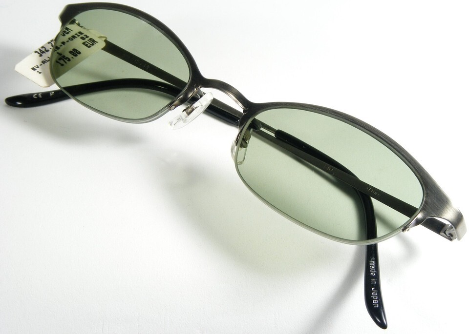 EYEVAN Allure P Peltre Gafas de Sol Con / Verde Claro Lente 47-20-140mm Japón Item image 4