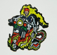 Marvel Comics Ghost Rider Riding On Motorcycle Metal Enamel Lapel Pin NE... - £6.26 GBP