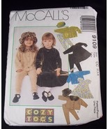 McCall&#39;s Cozy Togs Pattern 9109 Toddler jacket dress pull on pants hat S... - £4.11 GBP