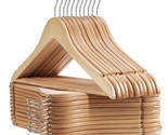 Wooden Hangers - 20 Pack - Slim Wooden Suit Hangers Coat Hangers For Clo... - £35.92 GBP