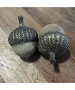 2pc Martha Stewart Acorn Set Autumn Fall Table Top Decor Thanksgiving 4” - €15,52 EUR