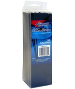 250 Coffee Cocktail 7&quot; BLACK rOund Plastic STIRRERS Bar straws DIAMOND 1... - $18.11