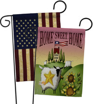 Welcome Sheep Home Sweet Home - Impressions Decorative USA Vintage - Applique Ga - £24.75 GBP