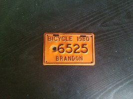 1980 Brandon (Manitoba) Bicycle License Plate - $22.00
