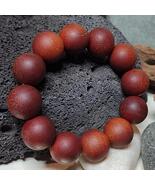 Natural Vietnam Jade-Gloss Red Aromatic Wood Bracelet | 18.3mm Beads 52g... - $472.00
