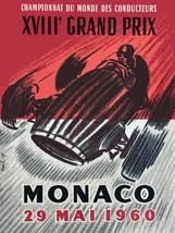 9087.Decoration 18x24 Poster.Home wall.Room art design.1960 Monaco Grand Prix ca - £22.38 GBP