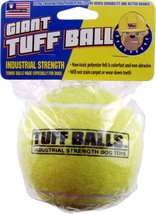 Petsport USA Tuff Ball Dog toy Yellow 1ea/1 pk, 4 in - £8.71 GBP