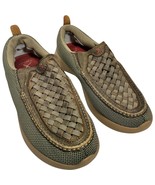Twisted X EVA12R Basketweave Moc Toe Bomber Slip On Driving Shoes size 1... - $1,206.81 MXN