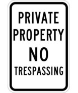 Customized Private Property No Trespassing warning Metal Sign 8 x 12 inches - €10,51 EUR