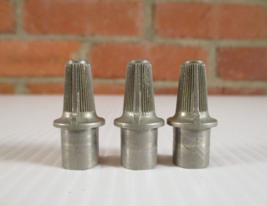 Vintage Radio Knobs Silver Plastic Lot of 3  1 1/4&quot; Long - £13.47 GBP