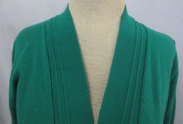 Black Label by Evan-Picone, Green sweater/cardigan Cropped Open Sz L   NWT - £20.03 GBP